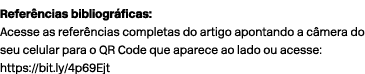Refer ncias bibliogr ficas: Acesse as refer ncias completas do artigo apontando a c mera do seu celular para o QR Cod...